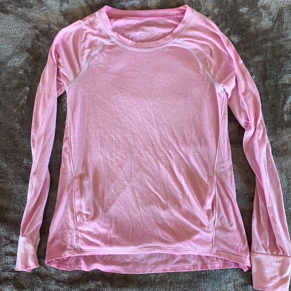 Cute women’s pink long sleeve shirt